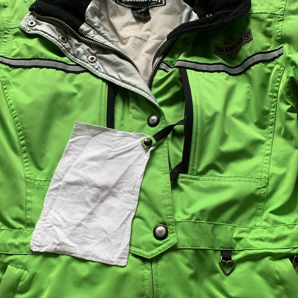 VINTAGE OBERMEYER NEON GREEN SKI JACKET - Picture 6 of 12
